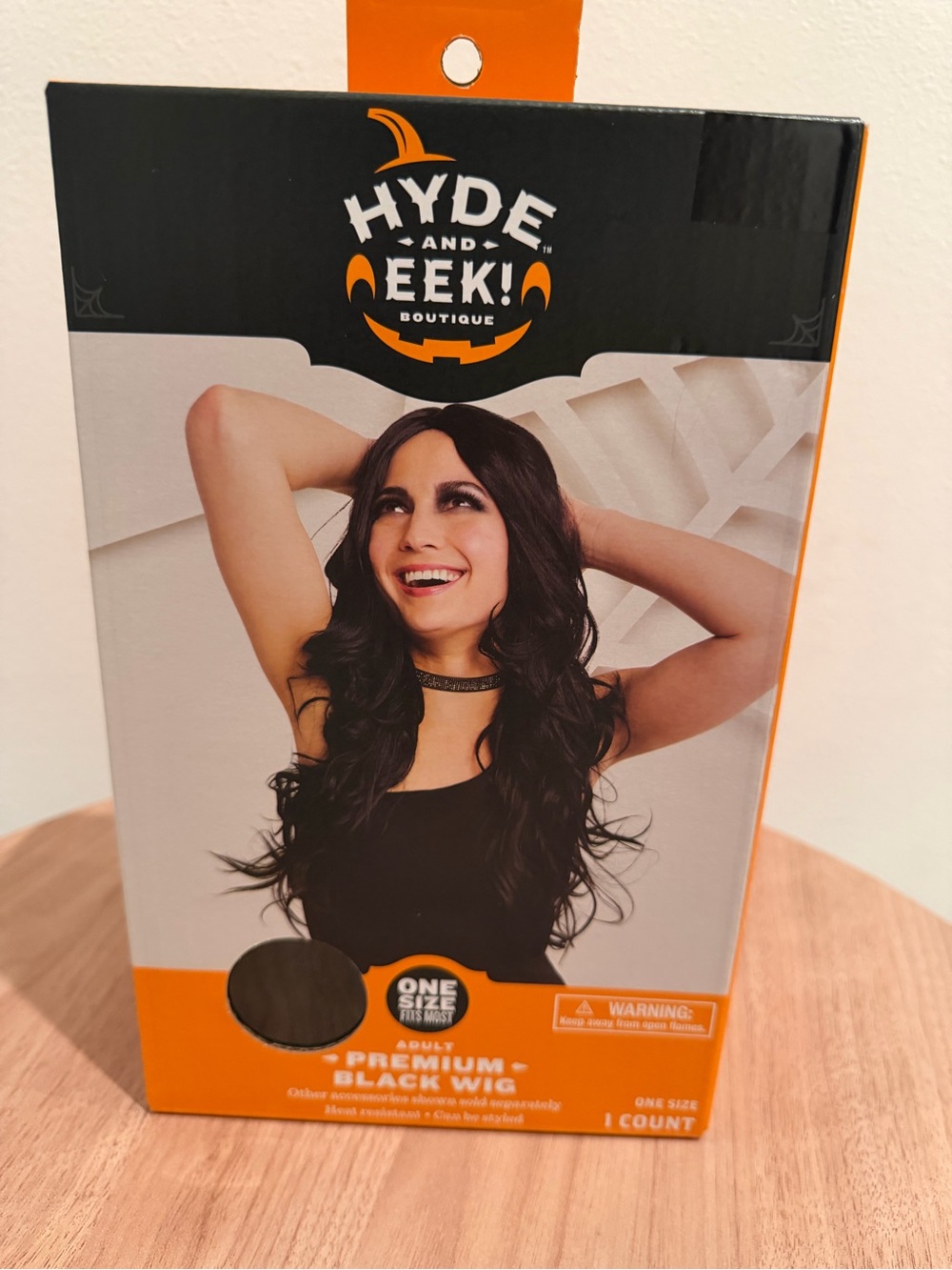 Hyde and Eek Boutique Black Wig One Size adult Halloween costume accessories